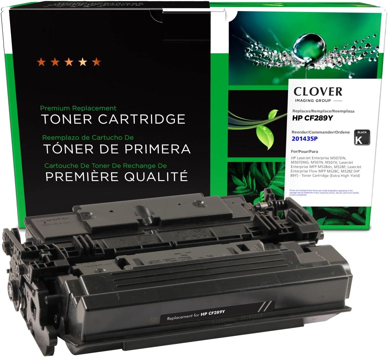 Clover Remanufactured Extra High Yield Toner Cartridge Replacement for HP 89Y (CF289Y) | Black