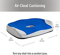 Mind Reader Air-Cloud Memory Foam Seat Cushion