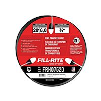 Fill-Rite FRH07512 3/4" x 20' Fuel Transfer Hose with Internal Spring Guards & Static Wire - Compatible with Gasoline