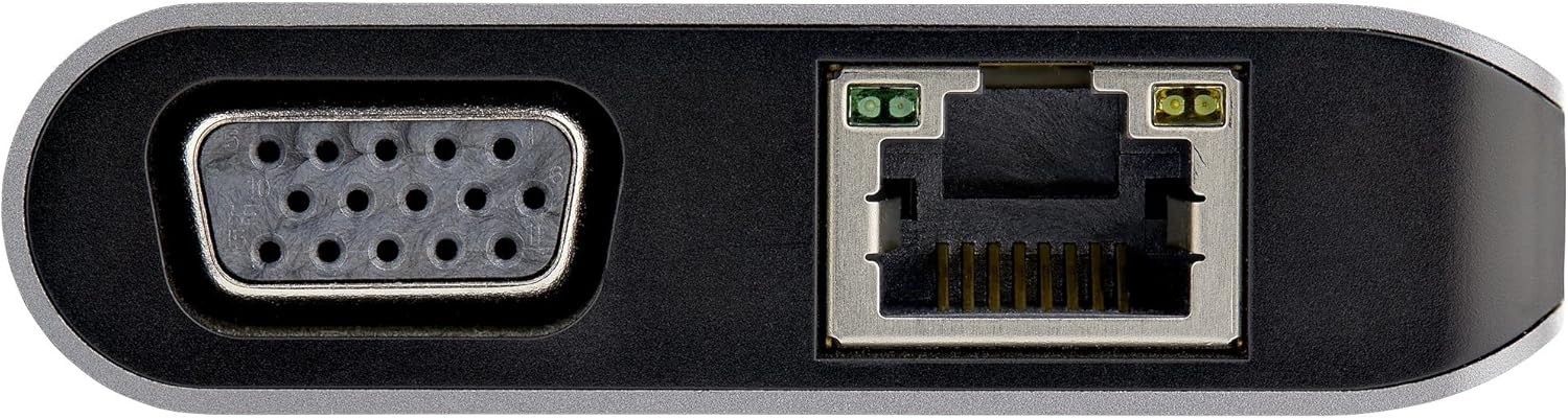 StarTech.com USB C Multiport Adapter - USB-C Mini Travel Dock w/ 4K HDMI or 1080p VGA - 3x USB 3.0 Hub, SD, GbE, Audio