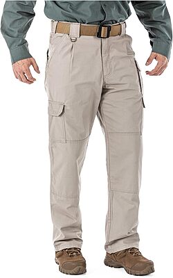 5.11 Tactical Men's Cargo Work Pants, Regular Fit, 100% Cotton Canvas, 7 Pockets, Style 74251ABR