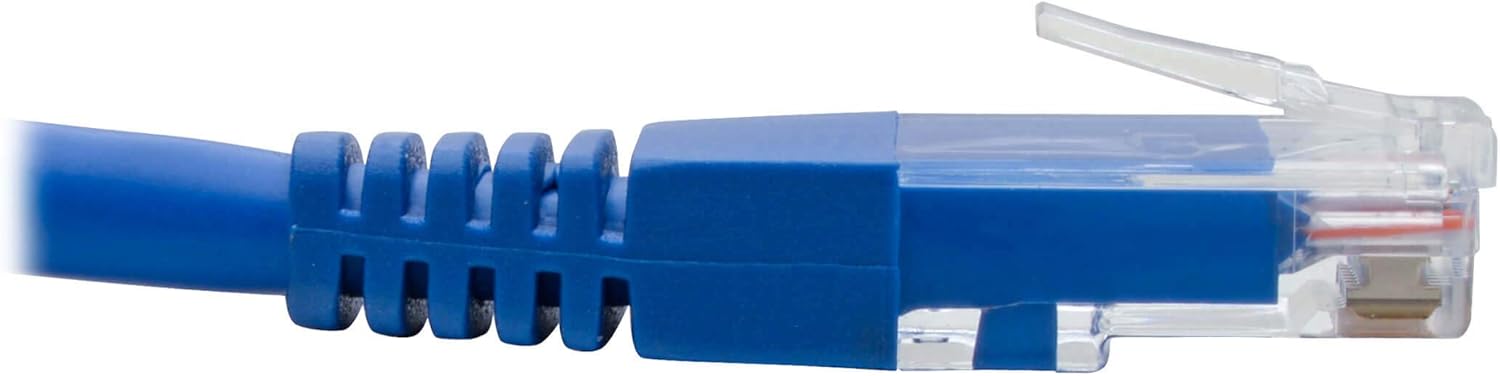 Tripp Lite Cat6 UTP Molded RJ45 Patch Cable, Blue (Up-Angle/Down-Angle/Left-Angle)