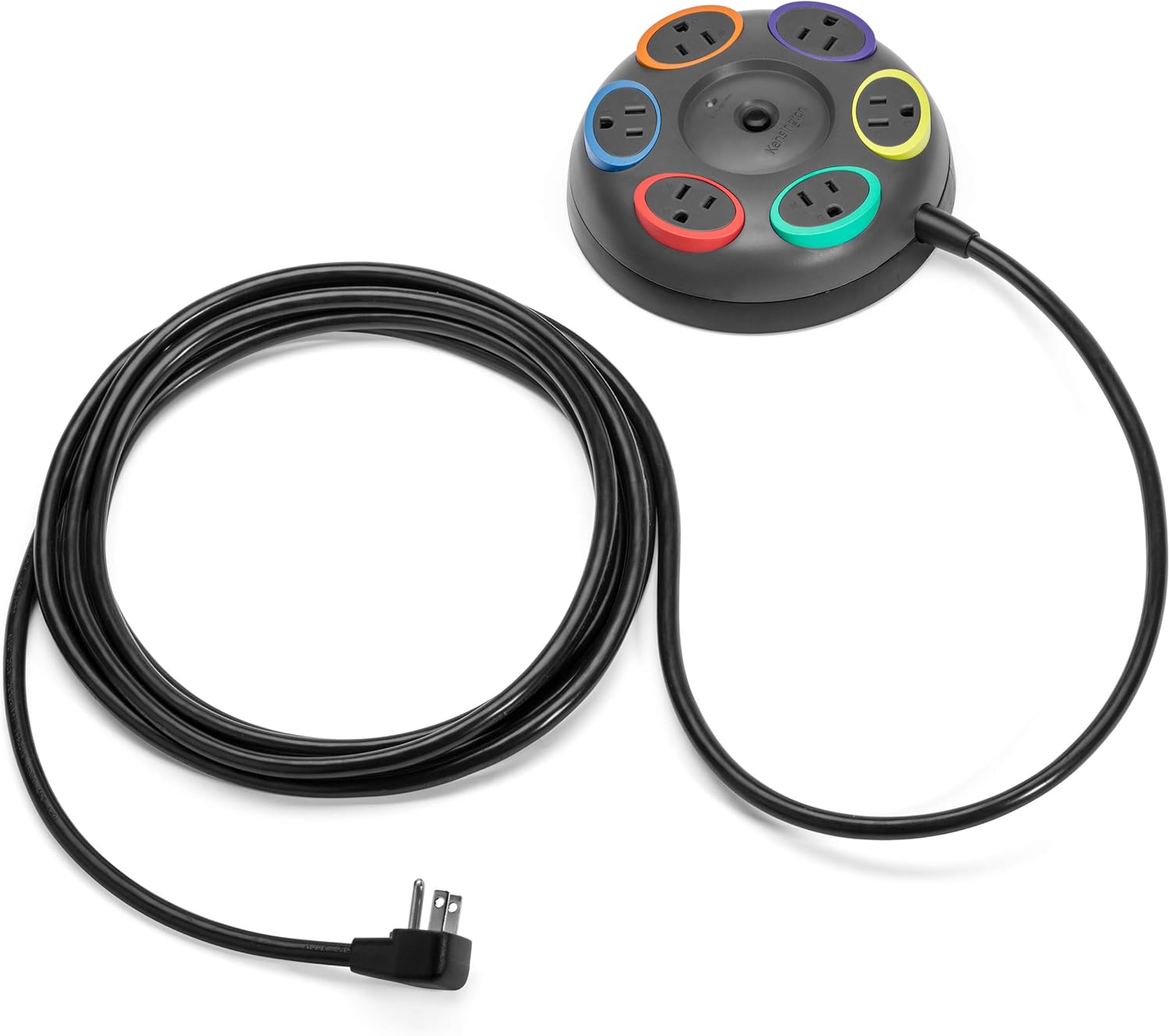 Kensington SmartSockets 6-Outlet, 16-Foot Cord, & 1500 Joules Tabletop Surge Protector (K62634NA) 16-Foot Cord Tabletop