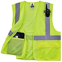 Ergodyne GloWear Safety Vest, Mesh 8220HL, Type R Class 2, 4X/5X, Lime