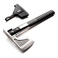 SOG Camp Axe- Compact Camping and Survival Hatchet/Hammer Tool with Sheath and 3.1 Inch Bushcraft Axe Edge (CH1001-CP)