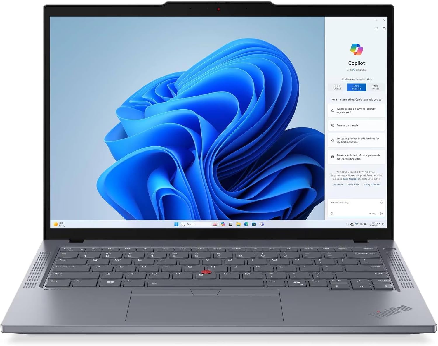 Lenovo ThinkPad T14 Gen 5 with Asset Tag, Intel Core Ultra 7 155U, 12C (2P + 8E + 2LPE) / 14T, Max Turbo up to 4.8GHz, 12MB