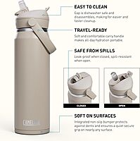 CAMELBAK Thrive Flip Straw Insulated Stainless Steel Water Bottle