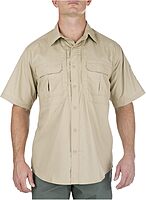 5.11 Tactical Mens Taclite Pro Button Down Short Sleeve Shirt with Pockets, Style 71175ABR
