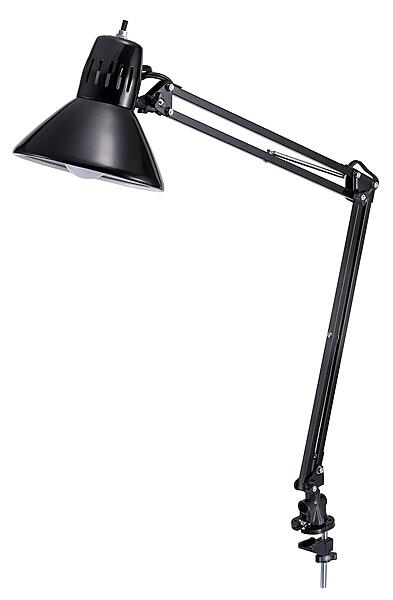 Bostitch Office VLF100 Swing Arm Desk Lamp with Clamp Mount, 36" Reach