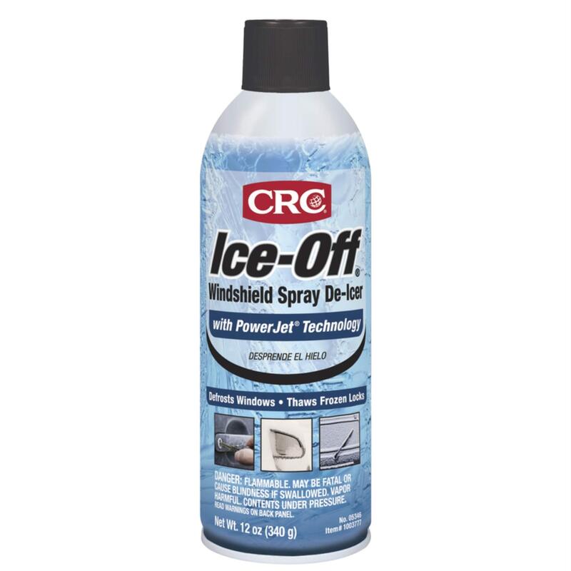CRC 05346 Ice-Off Windshield Spray De-Icer, 12 Wt. oz, 12 Bottles (Case) 12.00 Ounce (Pack of 12)
