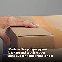 3M Scotch Box Sealing Tape 371 Tan, 48 mm x 50 m (Case of 36)