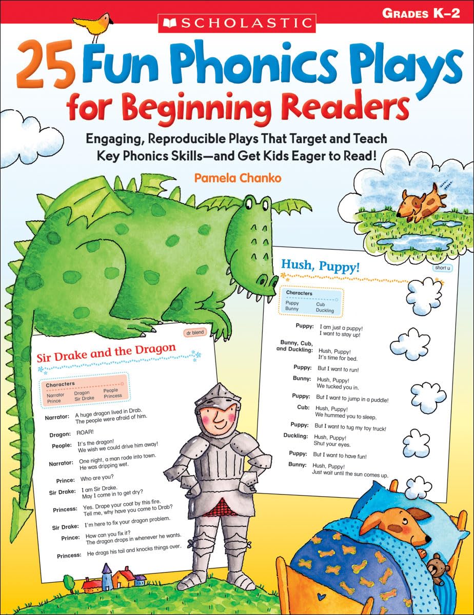 Scholastic 25 Fun Phonics Plays For Beginning Readers