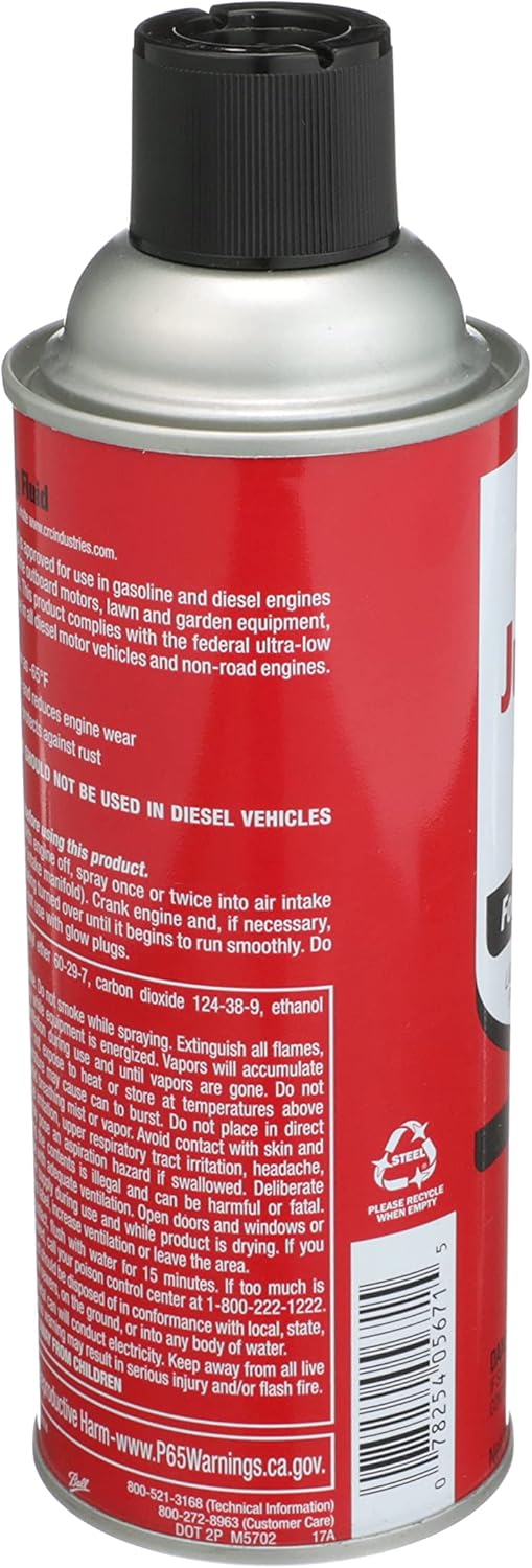 CRC Jump Start Starting Fluid with Lubricity, 11 Wt Oz, 05671