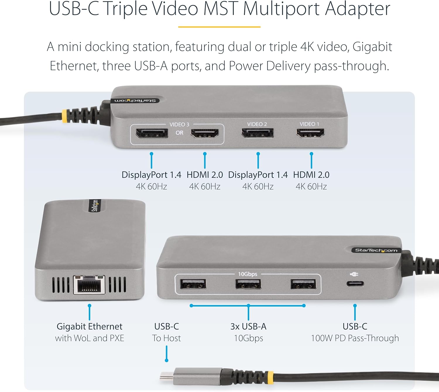 StarTech.com USB-C Multiport Docking Station
