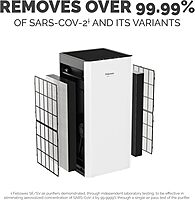 Fellowes AeraMax SV 4-Speed HEPA Air Purifier, 1,500 Sq. Ft., White/Black
