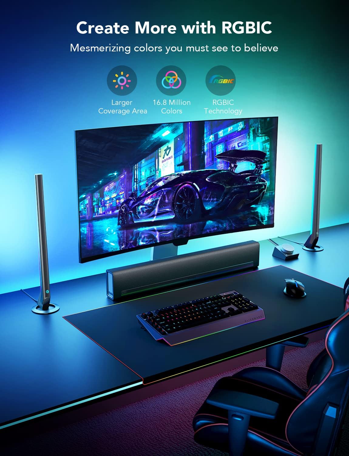 Govee Smart Gaming Light Bars- UNBOXED DEAL