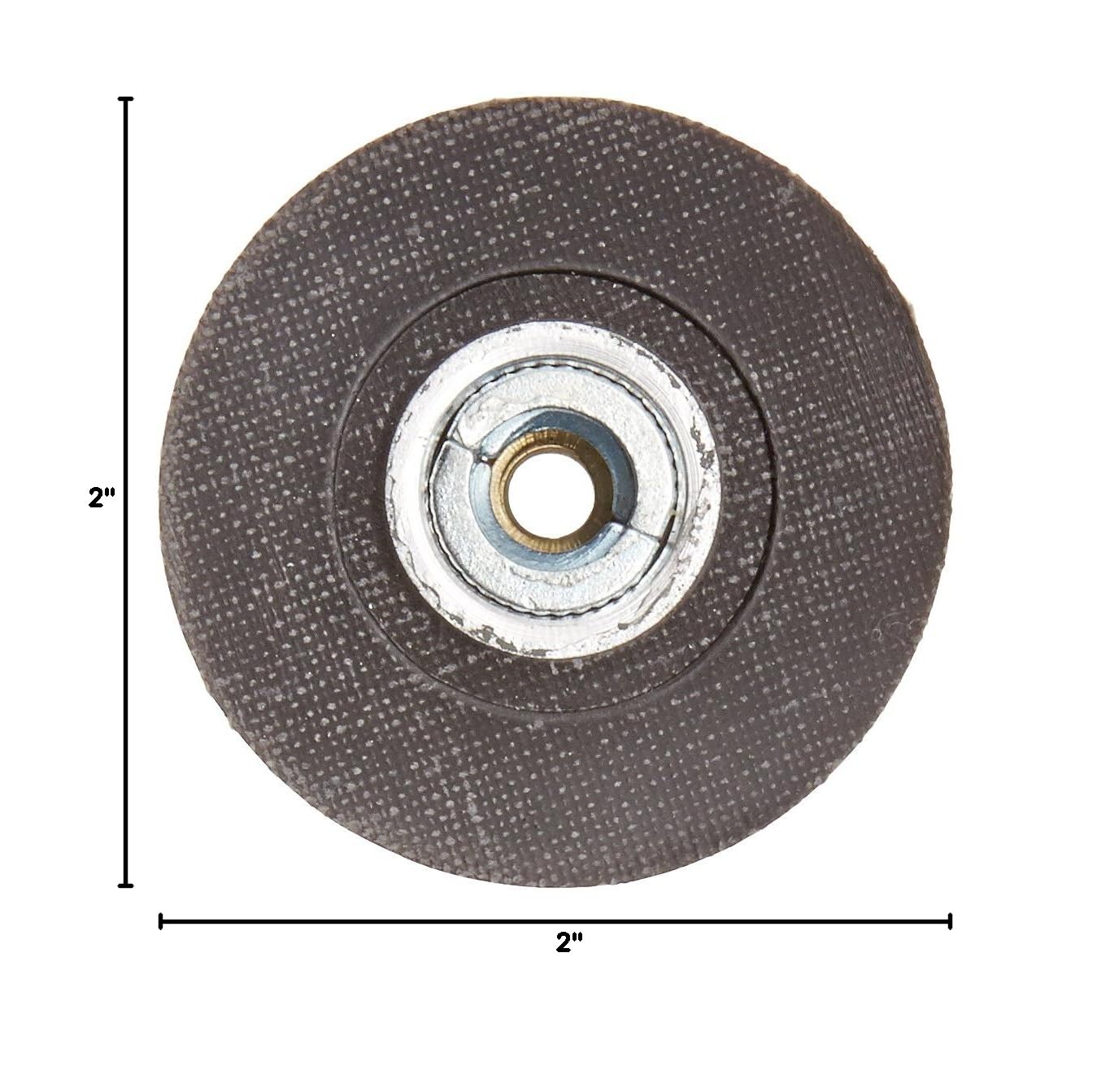 Norton Speed-Lok TR Back-Up Pad, 2" Diameter, Grit Medium (Pack of 10)