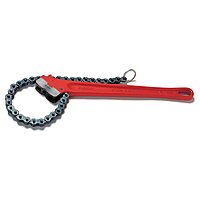Chain & Strap Wrench: 3" Max Pipe, 20-1/4" Chain Length