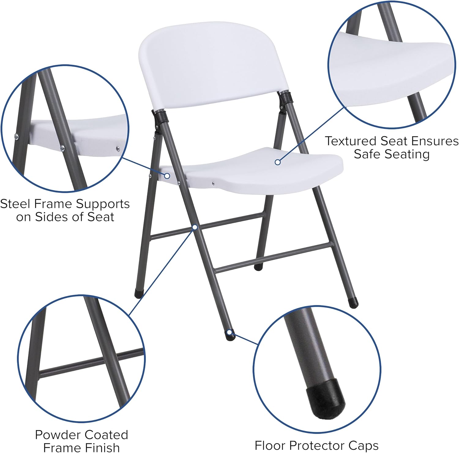 Flash Furniture HERCULES Plastic Folding Chairs
