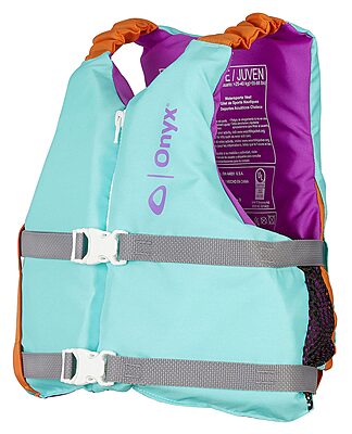 Onyx U.S. Coast Guard and Transport Canada Approved Youth Paddle Vest for Youth 55-88 Pounds for Kayaking, Canoeing