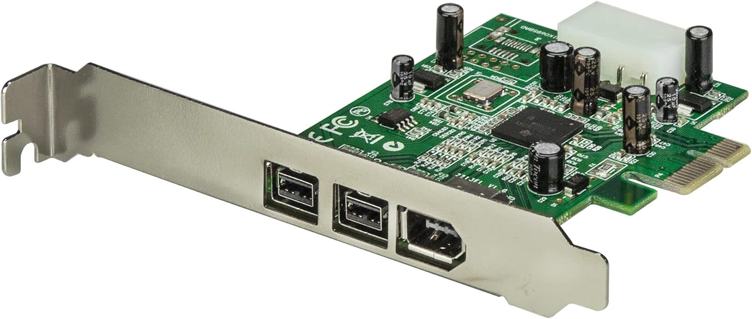 StarTech.com 3 Port 2b 1a 1394 PCI Express FireWire Card Adapter - 1394 FW PCIe FireWire 800 / 400 Card