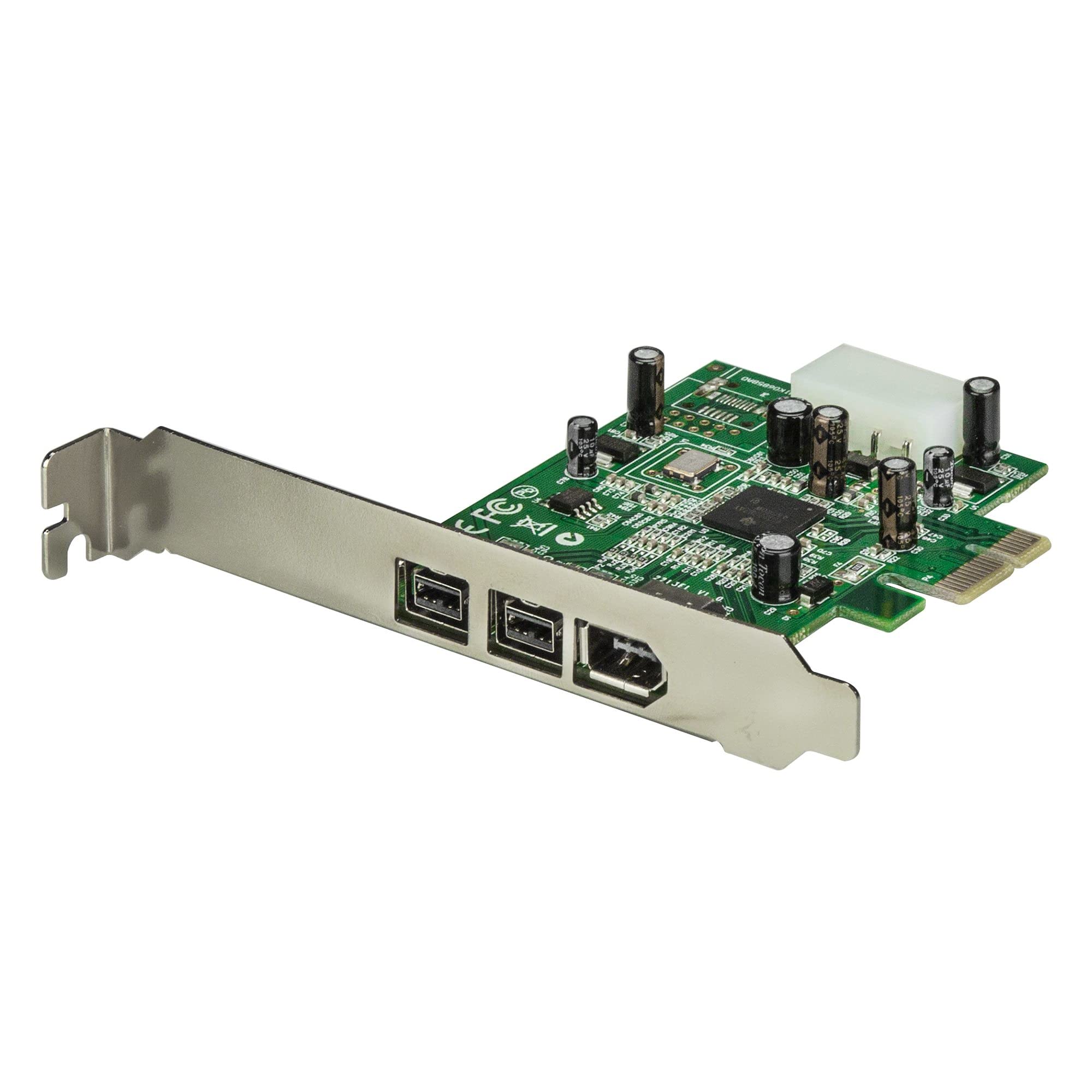 StarTech.com 3 Port 2b 1a 1394 PCI Express FireWire Card Adapter - 1394 FW PCIe FireWire 800 / 400 Card