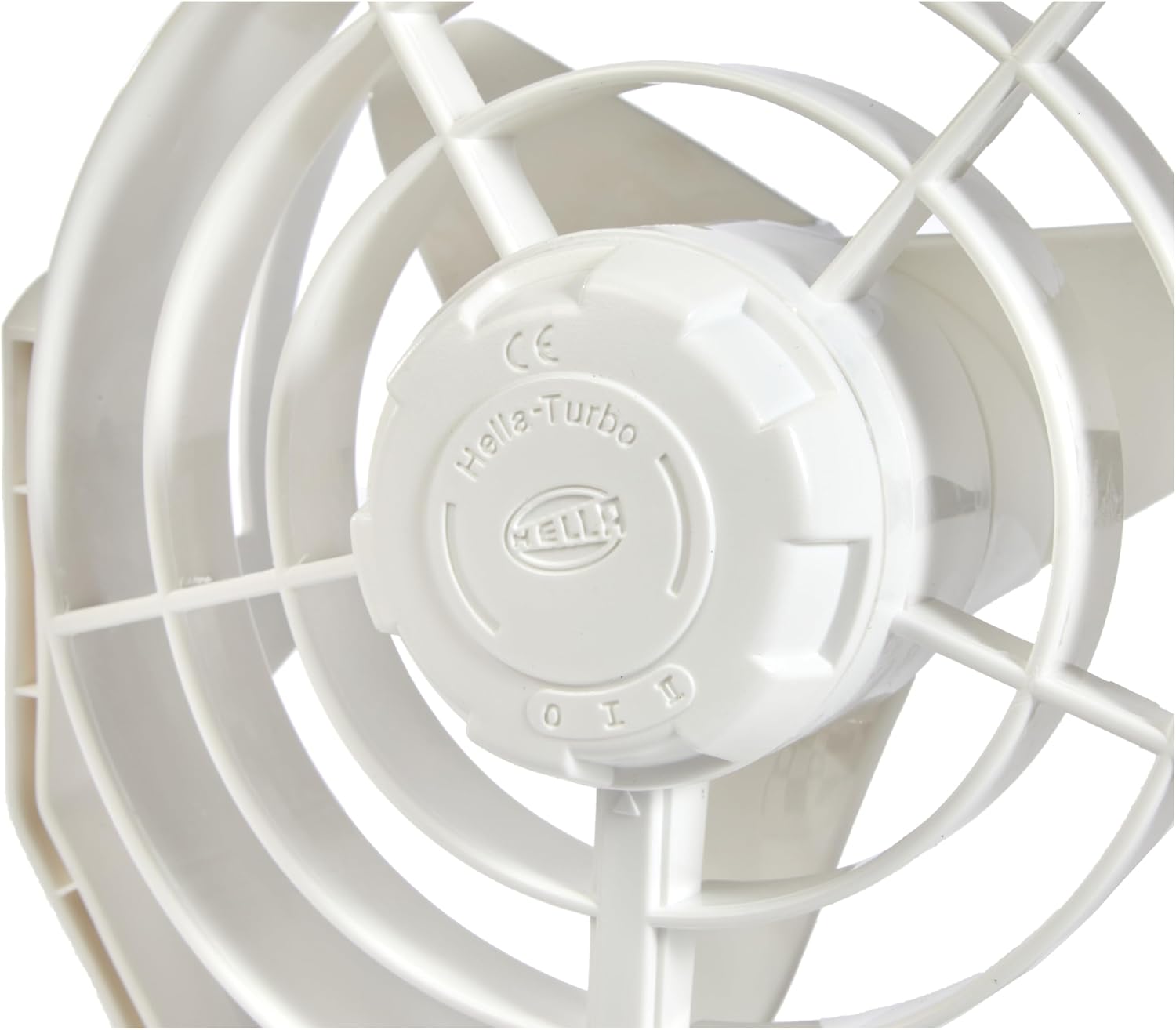 Hella 003361022 '3361 Series' 12V DC 2 Speed Turbo Fan with White Housing