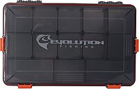 EVOLUTION OUTDOOR Waterproof 4-Latch Fishing Tackle Tray