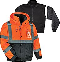 Ergodyne GloWear 8381 Type-R Class 3 Performance 3-In-1 Bomber Jacket