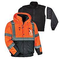 Ergodyne GloWear 8381 Type-R Class 3 Performance 3-In-1 Bomber Jacket