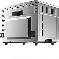 Megachef 10 in 1 Electronic Multifunction 360 Degree Hot Air Technology Countertop Oven, Silver Chrome