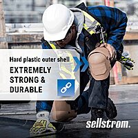 Sellstrom KneePro Ultra Flex III Professional Knee Pads with Triple-Layer Foam, Hinged Design & Speed Clips