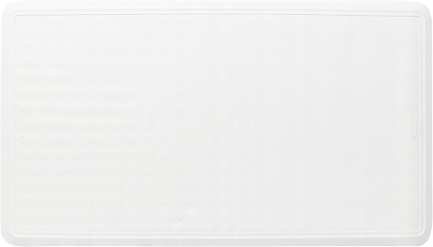 Rubbermaid Commercial Products Safti-Grip Bath Mat, Large, White, Suction-Backed, for Commercial/Residential Use for Home/Hotel/Shower/Bathtub Large White