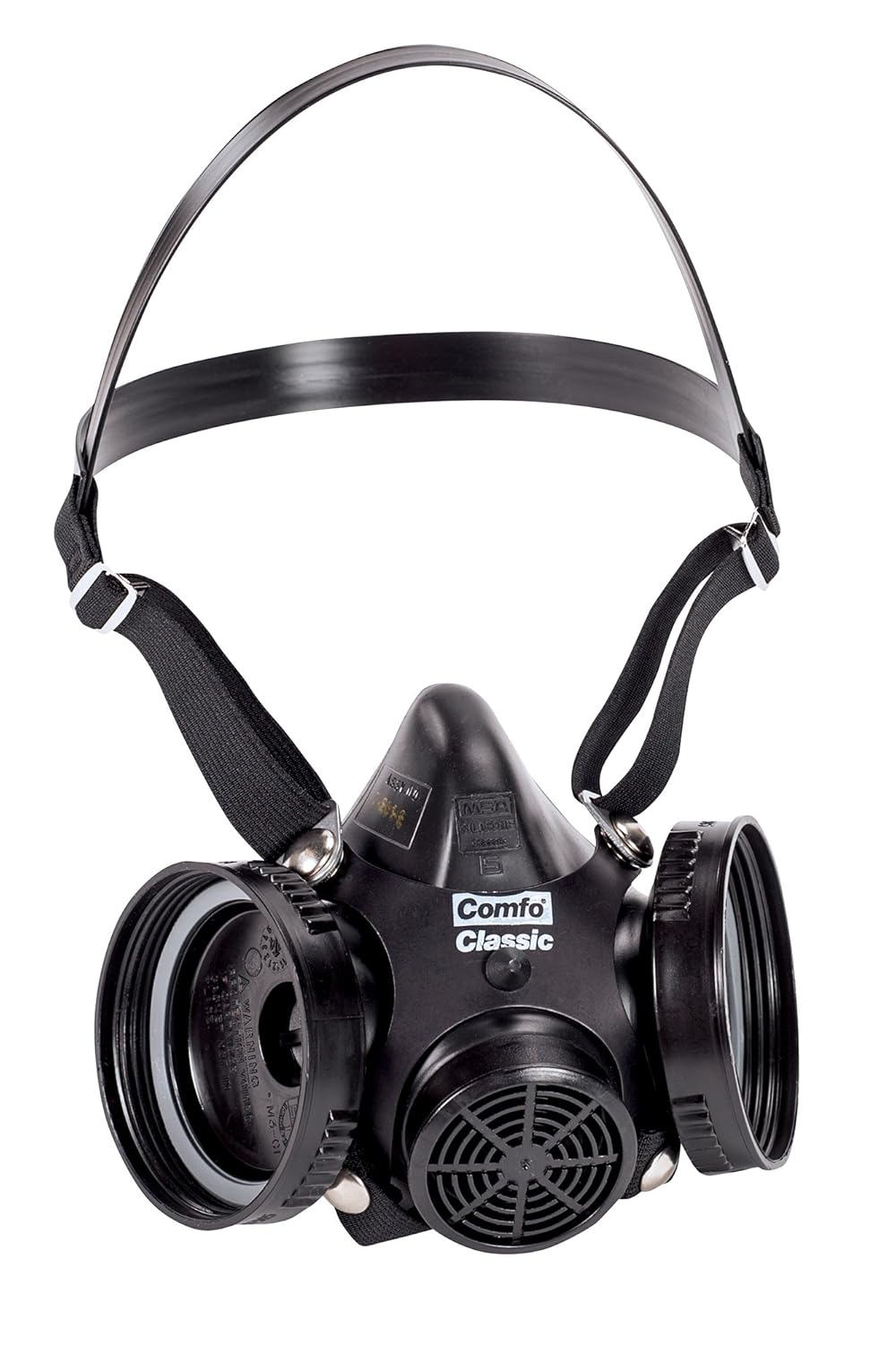 Msa Safety Sales, Llc 808072, Llc Small Comfo Classic Series Full Mask Air Purifying Respirator, Black