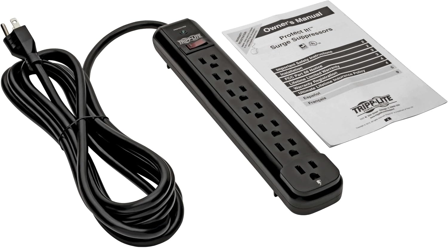 TRIPP LITE 7-Outlet Surge Protector Power Strip