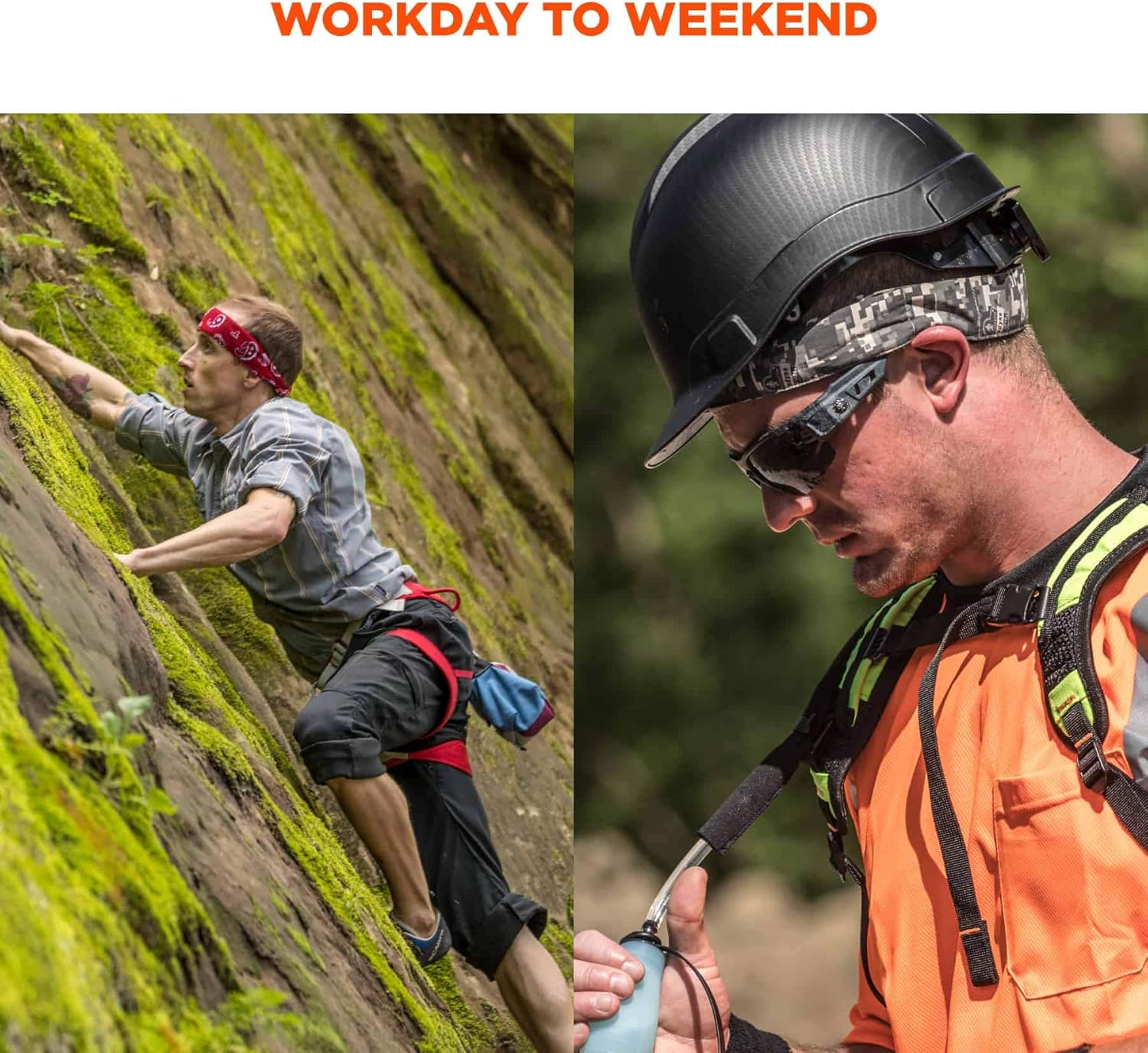 Ergodyne Chill Its 6700 Cooling Bandana, Evaporative Polymer Crystals for Cooling Relief, Tie for Adjustable Fit