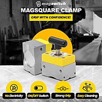 MAGSWITCH MagSquare Magnetic Welding Square with ON/OFF Magnet Switch