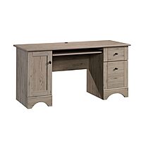Sauder Select 60inW Double-Pedestal Computer Desk