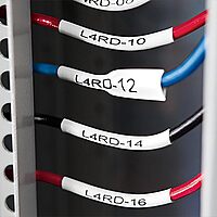 DYMO Rhino Industrial Heat-Shrink Labels, Black on White