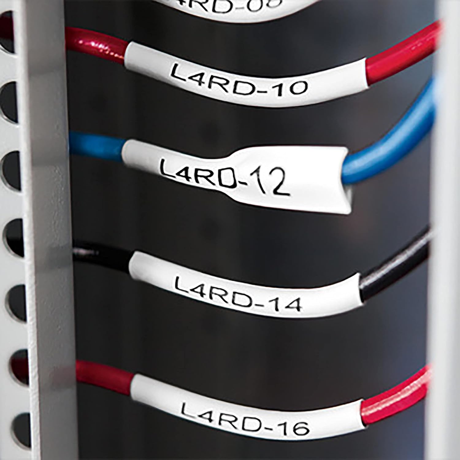 DYMO Rhino Industrial Heat-Shrink Labels, Black on White