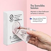 Hospeco Scensibles Disposal Bags for Menstrual Care – 50 Bags/Box, 5-5/8 x 7-1/2 in