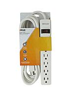Woods / SOUTHWIRE 6-Outlet Power Strip with Built-In Circuit Breaker