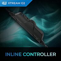 ADESSO Xtream Gaming Headset with 50 mm Drivers, Noise Cancelling Microphone and LED Lighting