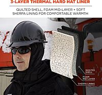 N-Ferno 6952 3-Layer Quilt Shoulder Winter Liner, Foam/Polyester/Sherpa, One Size Fits Most, Black