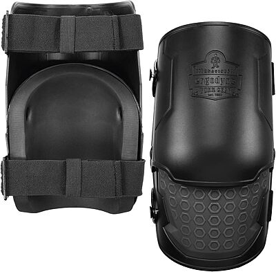 Ergodyne ProFlex 360 Knee Pad, Hinged Design, Hard Shell, Non-Marring Rubber Cap, Extra Large