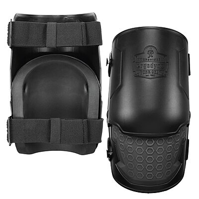 Ergodyne ProFlex 360 Knee Pad, Hinged Design, Hard Shell, Non-Marring Rubber Cap, Extra Large