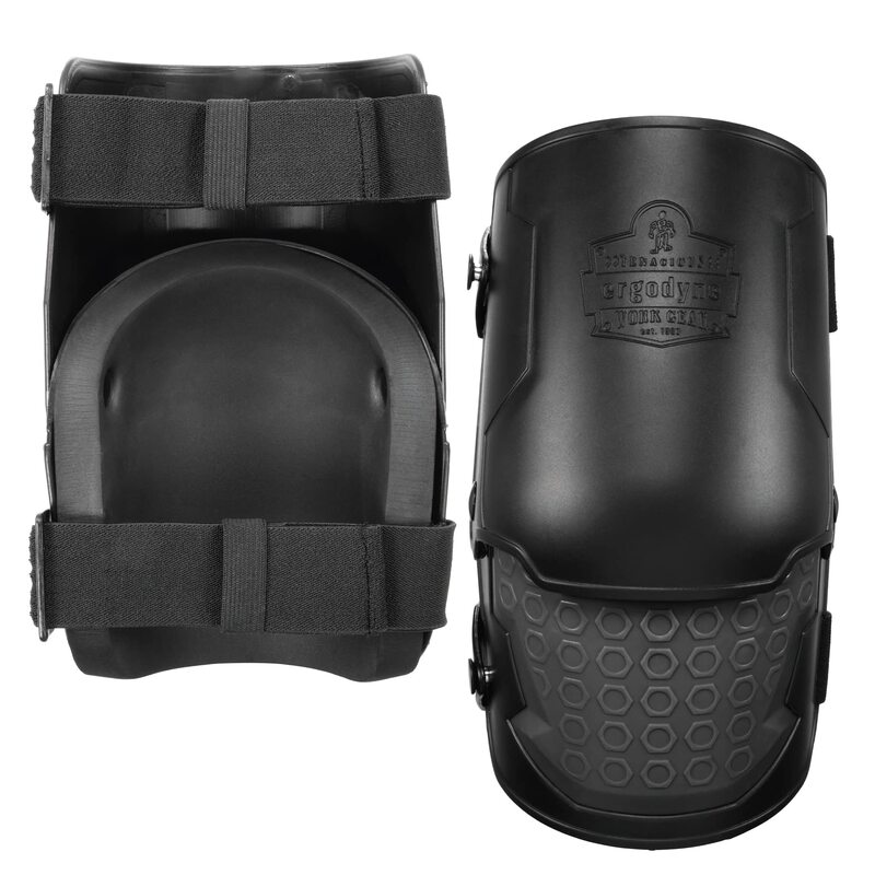 Ergodyne ProFlex 360 Knee Pad, Hinged Design, Hard Shell, Non-Marring Rubber Cap, Extra Large