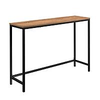 Sauder North Avenue Narrow Metal and Wood Console Table, Sindoori Mango Finish