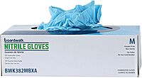 Boardwalk Disposable Examination Nitrile Gloves, Medium, Blue, 5mil, Box Of 100 Gloves