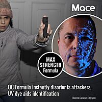 Mace PepperGard Personal Model Police Strength Pepper Spray with UV Dye